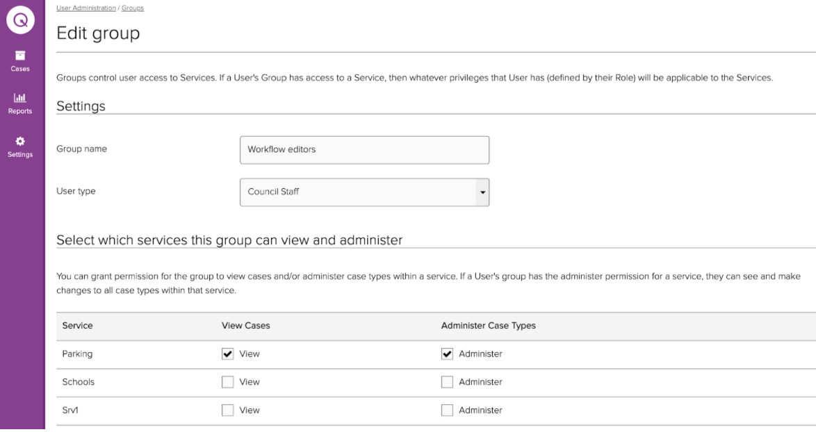 CXM Case Type Management Feature